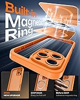 Vista 234 de TOCOL Funda magnética para iPhone 15 Pro Max, protección completa mejorada de la cámara, compatible con Magsafe, protección contra caídas, funda