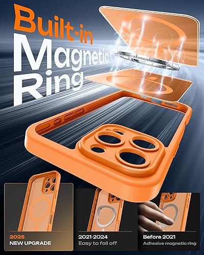 Miniatura 234 de TOCOL Funda magnética para iPhone 15 Pro Max, protección completa mejorada de la cámara, compatible con Magsafe, protección contra caídas, funda