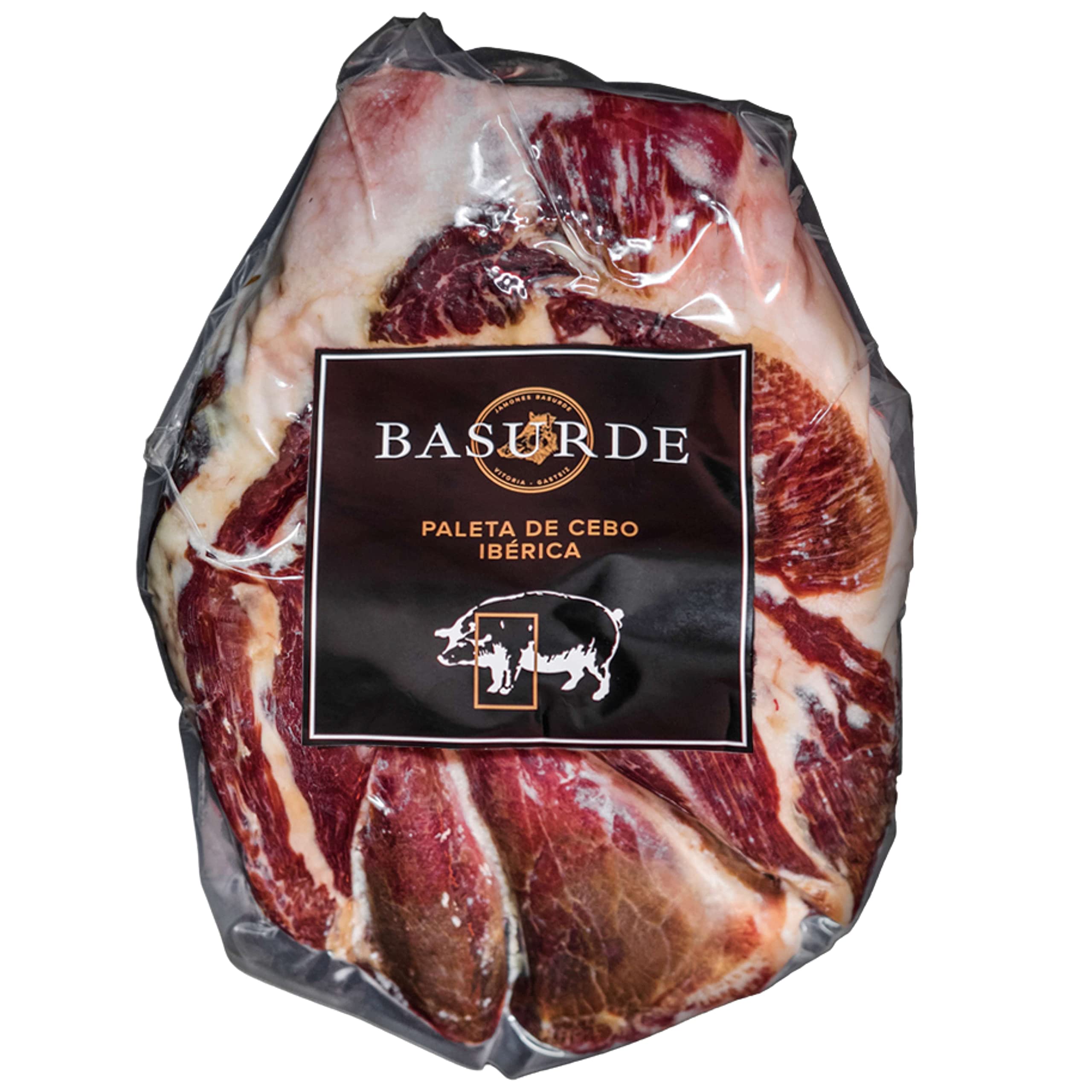 Paletilla Ibérica de Cebo Deshuesada - Punto Maquina - Paletilla de Cebo Limpia Lista para Cortar - Con un Sabor Exquisito - Peso Aproximado 3 Kilos (Paleta de Cebo)
