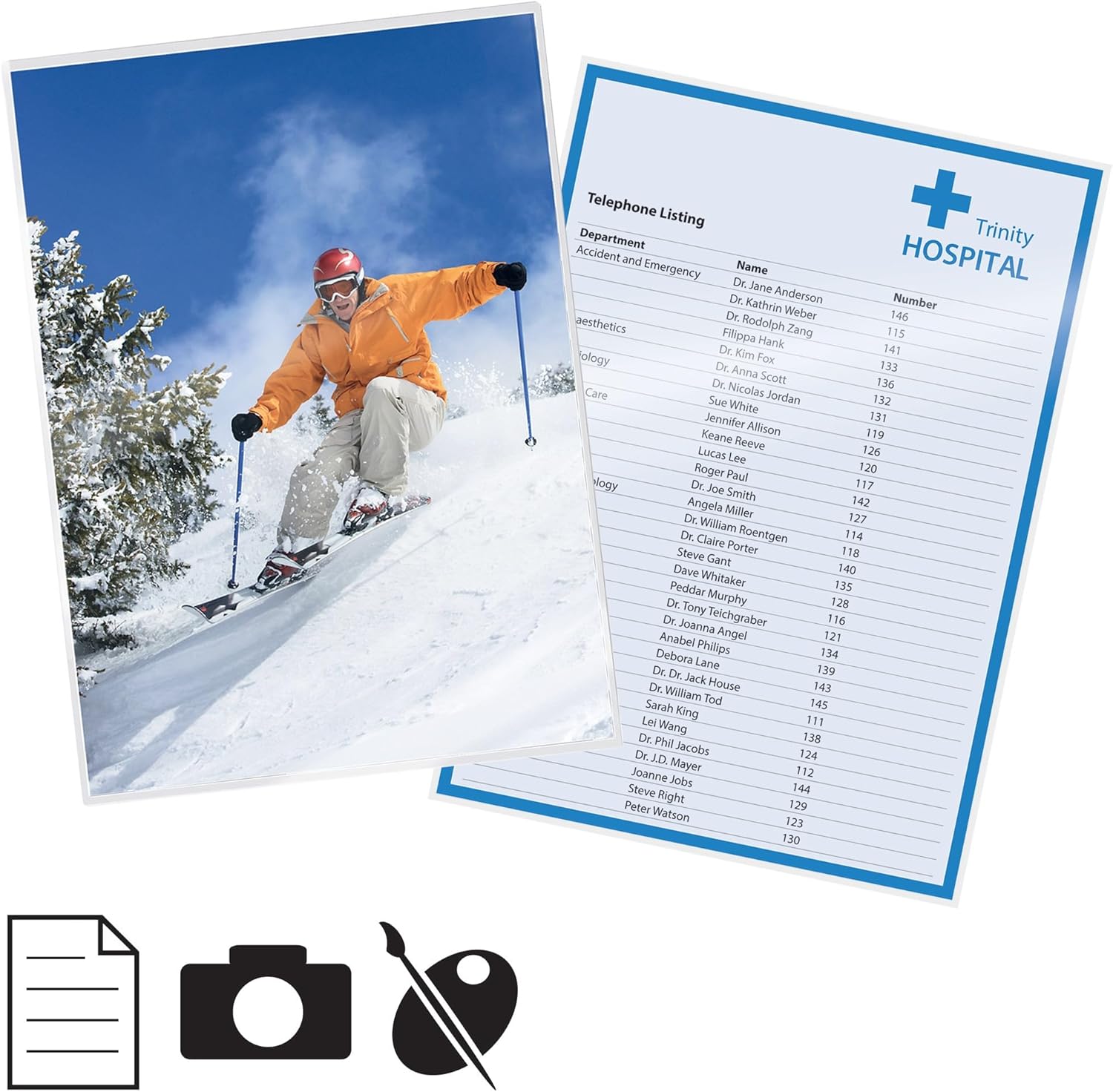 Ibico Basics A4 Laminating Pouches, Medium Weight, High Document Protection & Durability, Pack of 100, Gloss Finish, Crystal Clear, 627309