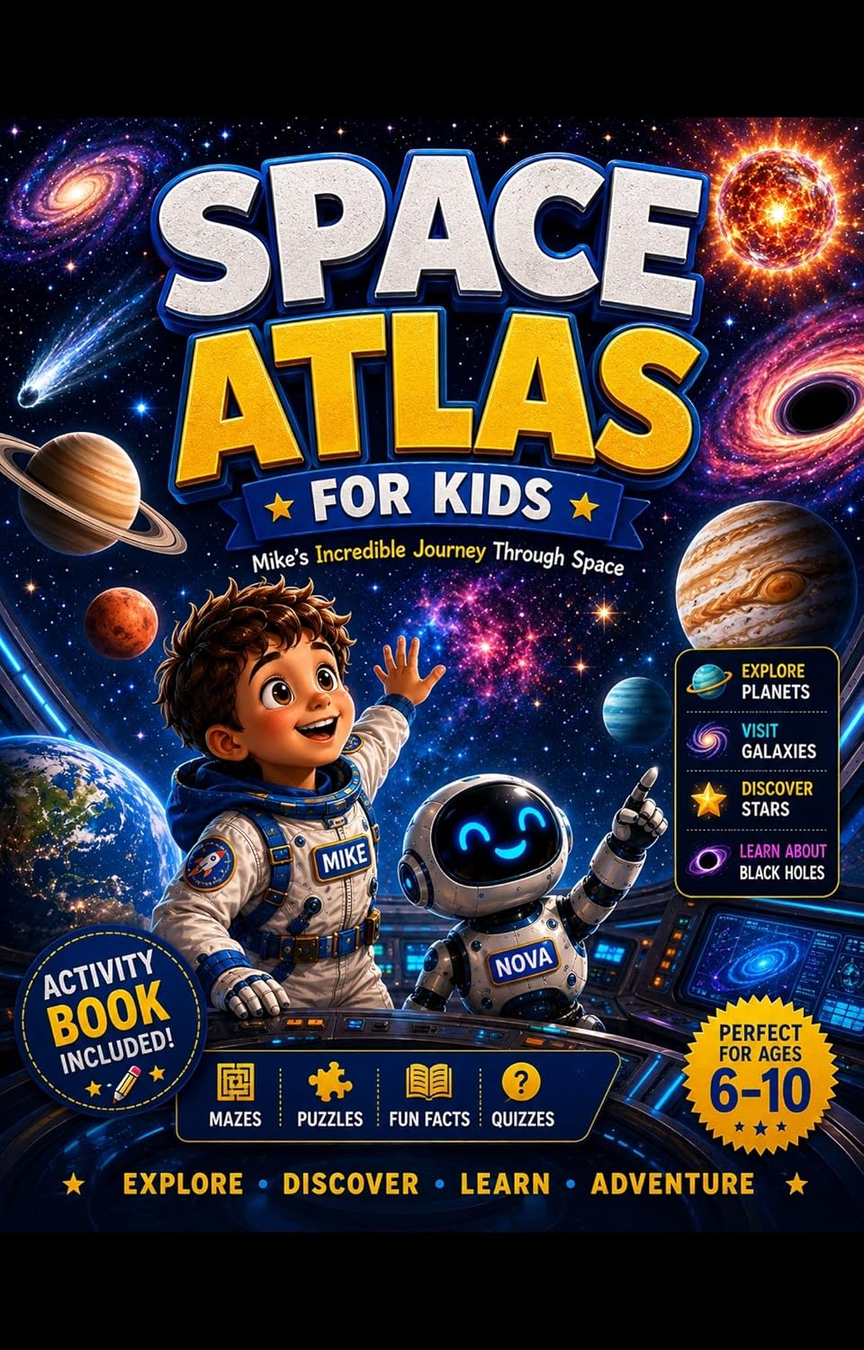 Space Atlas for Kids: Mike's Incredible Journey Through Space
