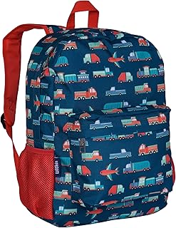 Wildkin 16-Inch Kids Backpack for Boys & Girls, Perfect for Elementary School Backpack, Features Padded Back & Adjustable Strap, Ideal Size for School & Travel Backpacks (Transportation)