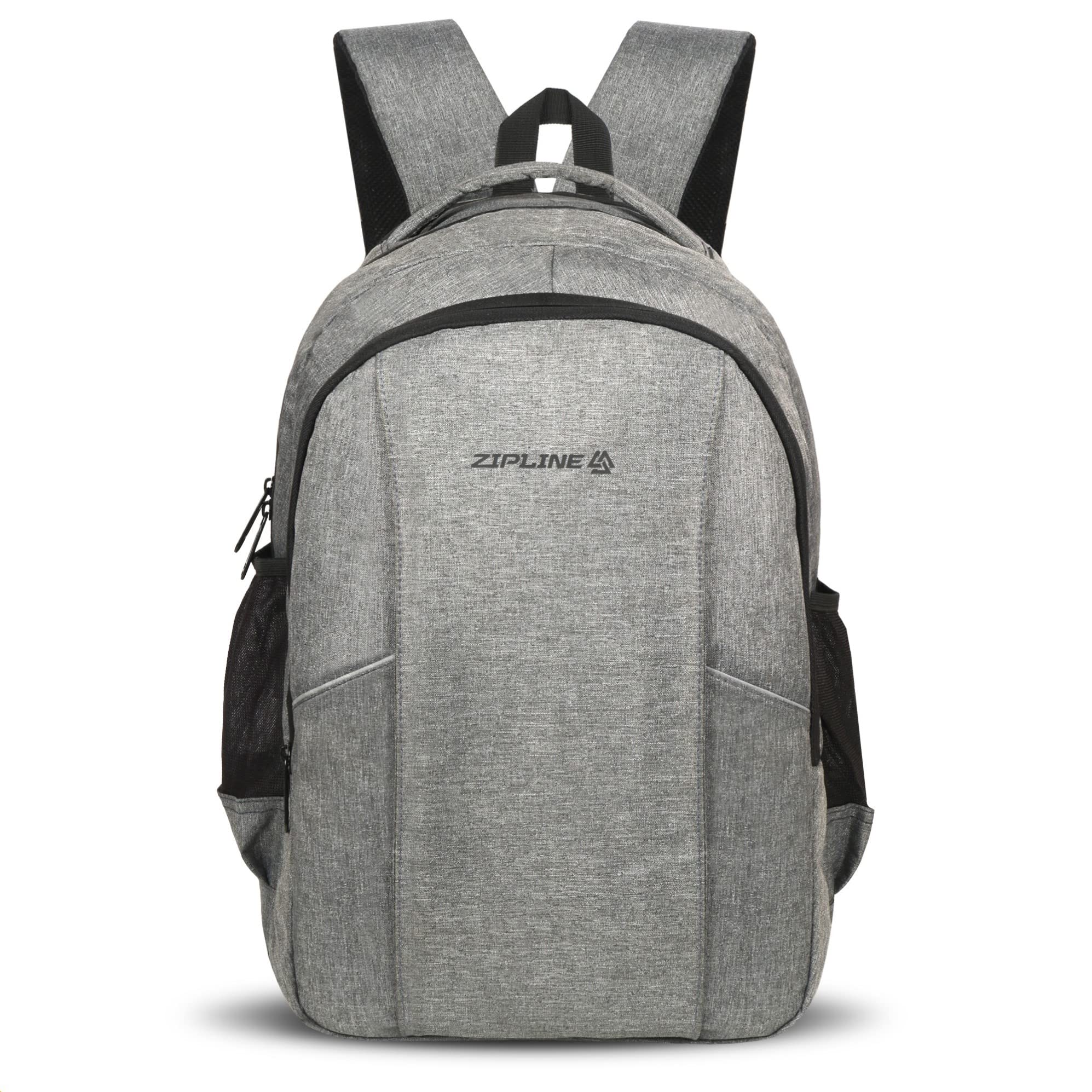 Zipline Polyester 32Ltr Laptop Bags Backpack for Men and Women college girls boys fits 15.6 inch laptop (Grey) (B0BTPY1VJ6) Amazon Price History, Amazon Price Tracker
