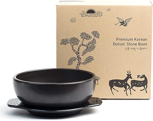 Miniatura 2 de Cuencos Crazy Korean Cooking, de piedra, para sopa en dolsot-bibimbap, cerámica de primera calidad, Fine, Marrón