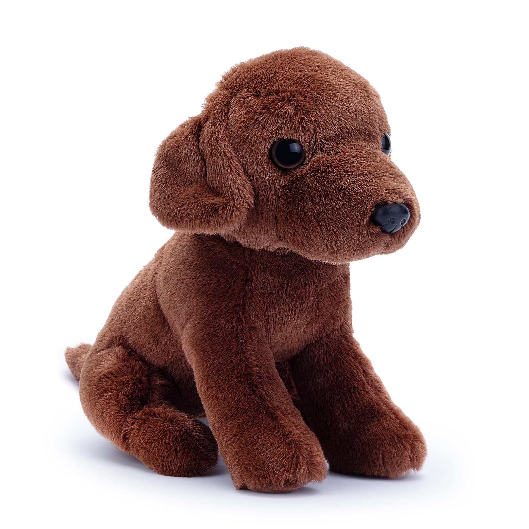 Zappi Co Palm Pups Coco the Chocolate Labrador Dog Plush Toy (15cm) - Choco Lab - Soft, Cuddly, 100% Recycled - Perfect Puppy Cuddle Mate