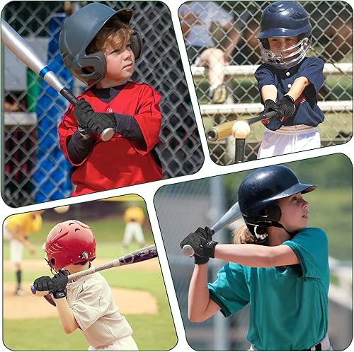 Vista 60 de HANDLANDY Guantes de bateo de béisbol para adultos y jóvenes, guantes de bateo de sóftbol transpirables para hombres, niños y niñas