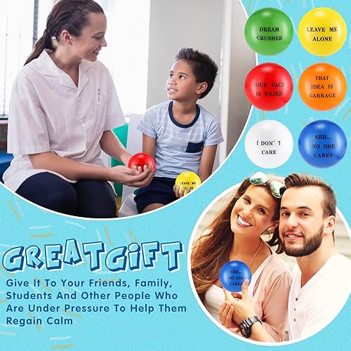 Miniatura 4 de 12 unidades de regalos de agradecimiento a los empleados de 2.5 pulgadas, bolas motivacionales para aliviar el estrés para adultos y niños, regalo