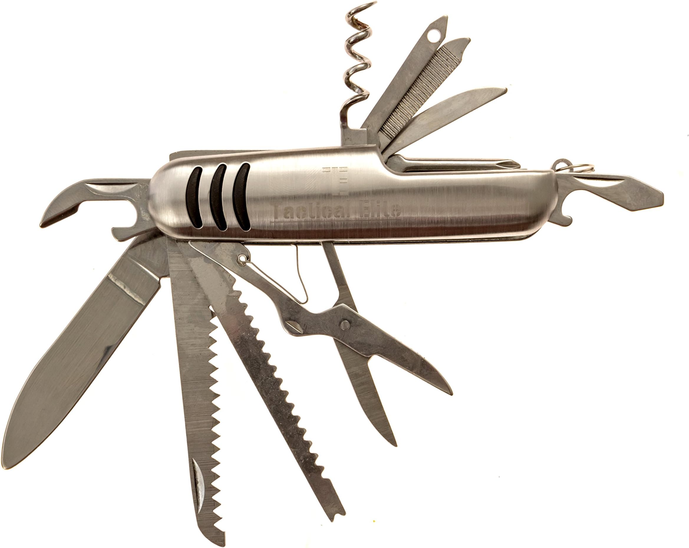 Survival Knife by Tactical Elite - Swiss Army Knife Style Pocket Knife