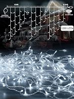 ARKOCHIC Jégcsap Fényfüzér 30m 1200 LED IP65 Vízálló - 8 Világítási Mód Kültéri-Beltéri Használatra, Karácsonyra, Esküvőre, Erkélyre, Hideg  6