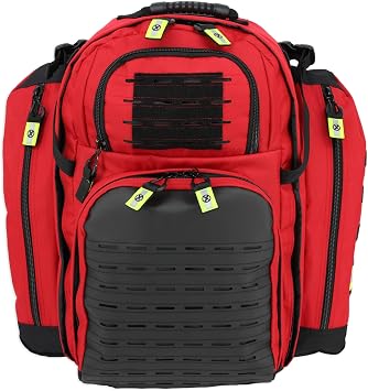 Lightning X TacMed ALS Oxygen Trauma Backpack w/Modular Pouch System - RED