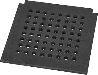 KOTARBAU® Gusseisen Kaminrost - 29 x 29 cm - Kaminofen Rost - Ascherost für Kaminöfen - Ofenrost - Massiv & Robust - Gussrost - Eckig