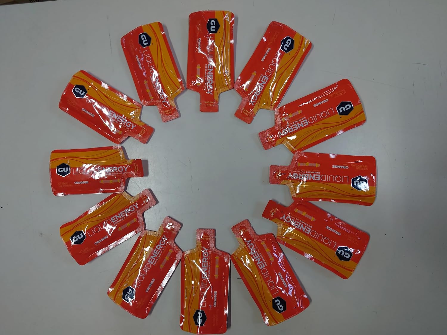 GU Energy Liquid Gel Orange & Lemonade Flavors, 12-Count Each, Complex Carbs, Vegan, Gluten-Free, Dairy-Free, 100 Calorie On-the-Go Energy for Any Workout