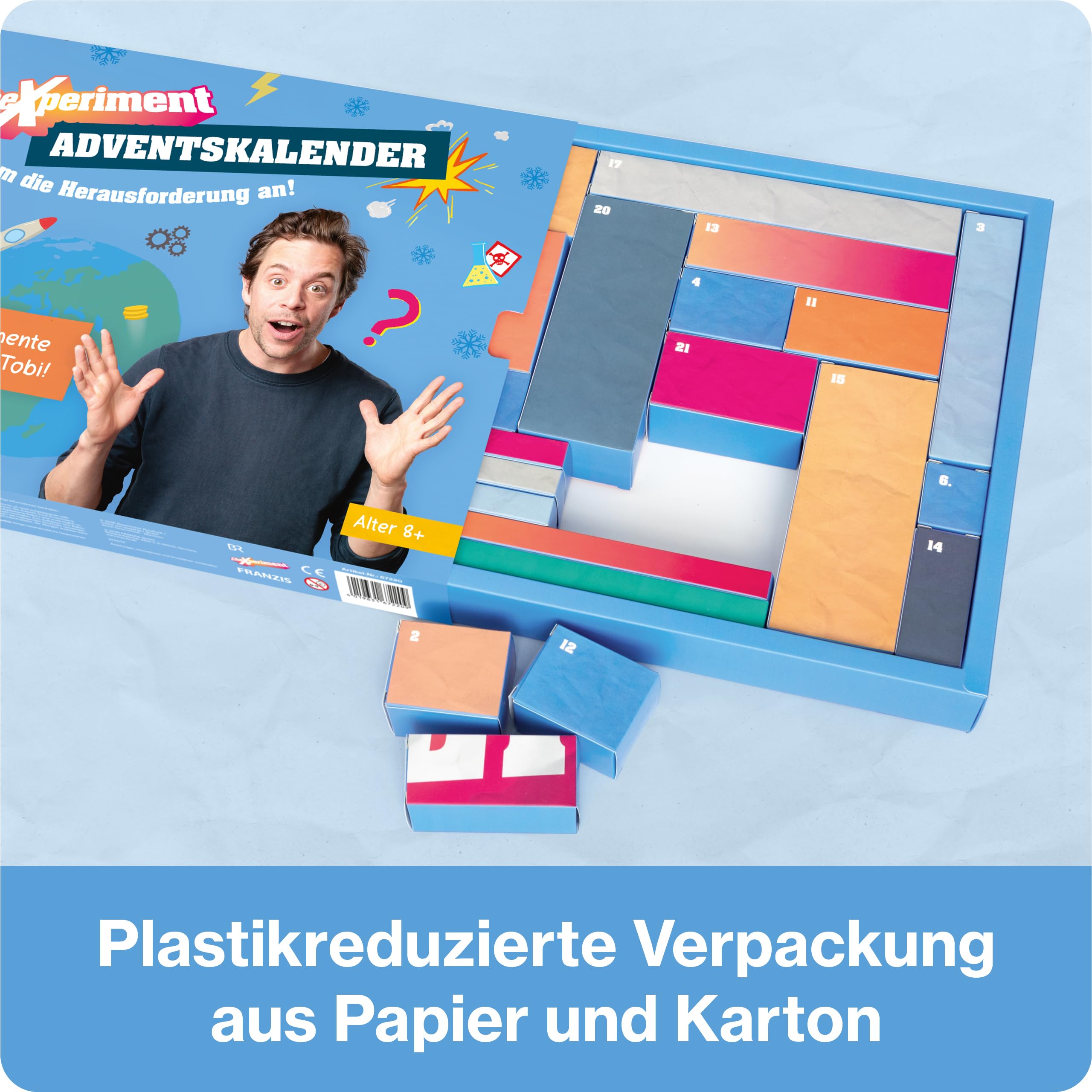 FRANZIS 67220 - CheXperiment Adventskalender: Nimm die Herausforderung an! 24 Experimente für den Advent mit Checker Tobi!