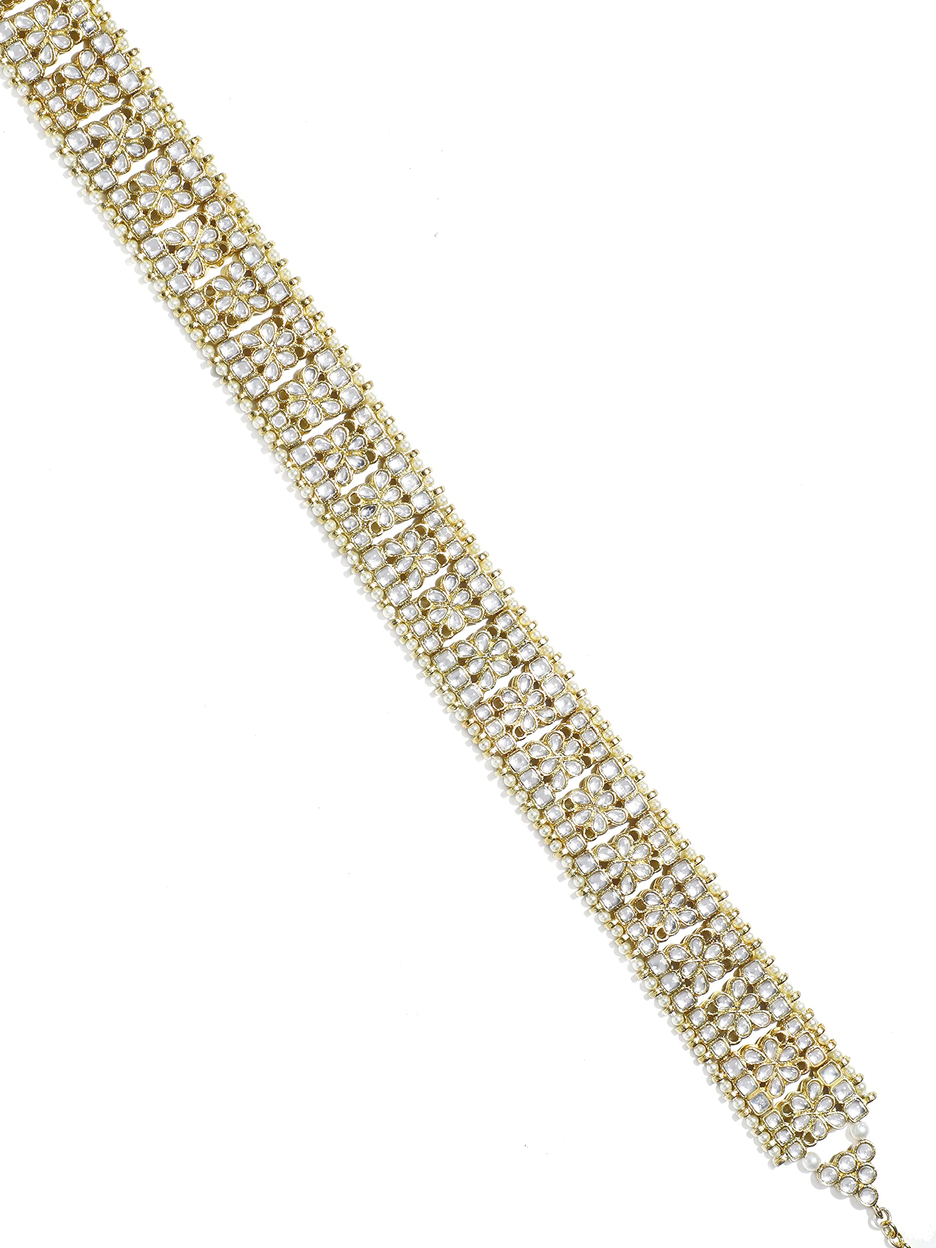 Karatcart Traditional Gold Plated Kundan Kamarband (B098P4B336) Amazon Price History, Amazon Price Tracker