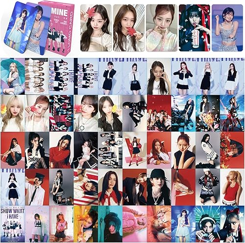 Miniatura 3 de IVE I'VE MINE - Juego de 55 tarjetas fotográficas de álbum de Kpop Merch Lomo para niños y niñas