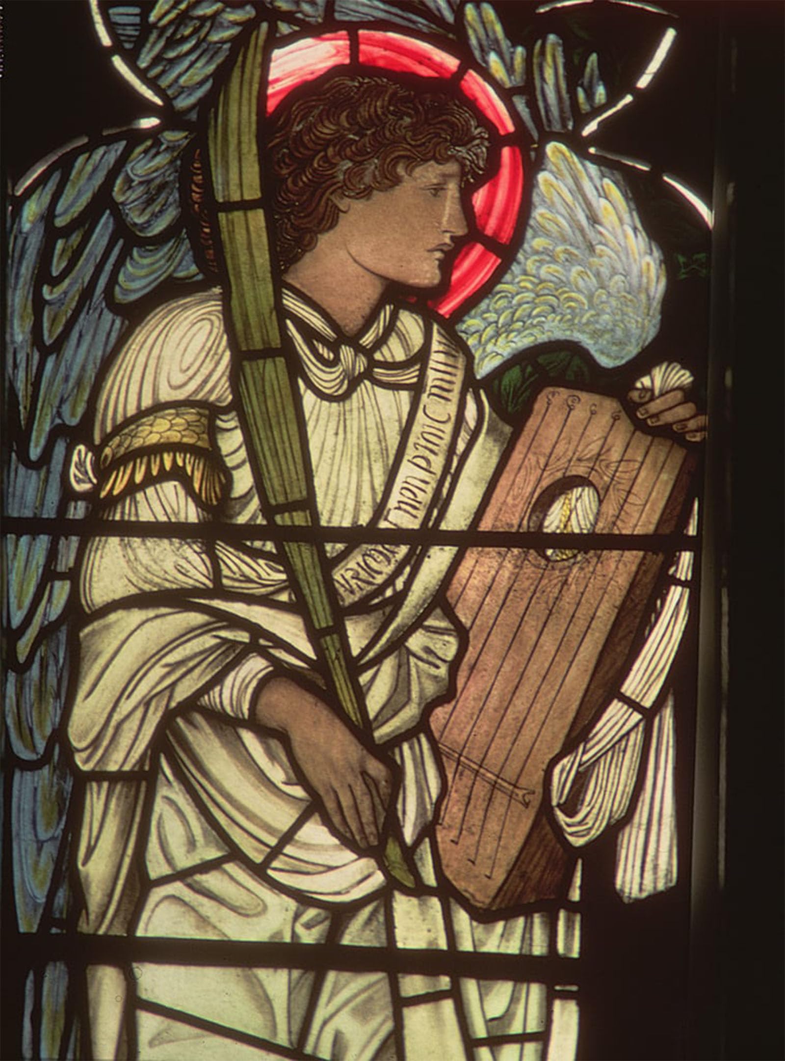 POSTERIIk Famous Print Pop Art Wall Art Graffiti Angel with a Lyre From the St Cecilia Window Christ Church by Edward Burne Jones Art Prints for Home Decor 60x90cm