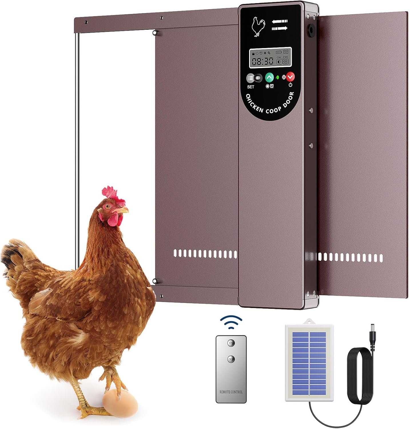 Automatic Chicken Coop Door Solar Full Aluminum with