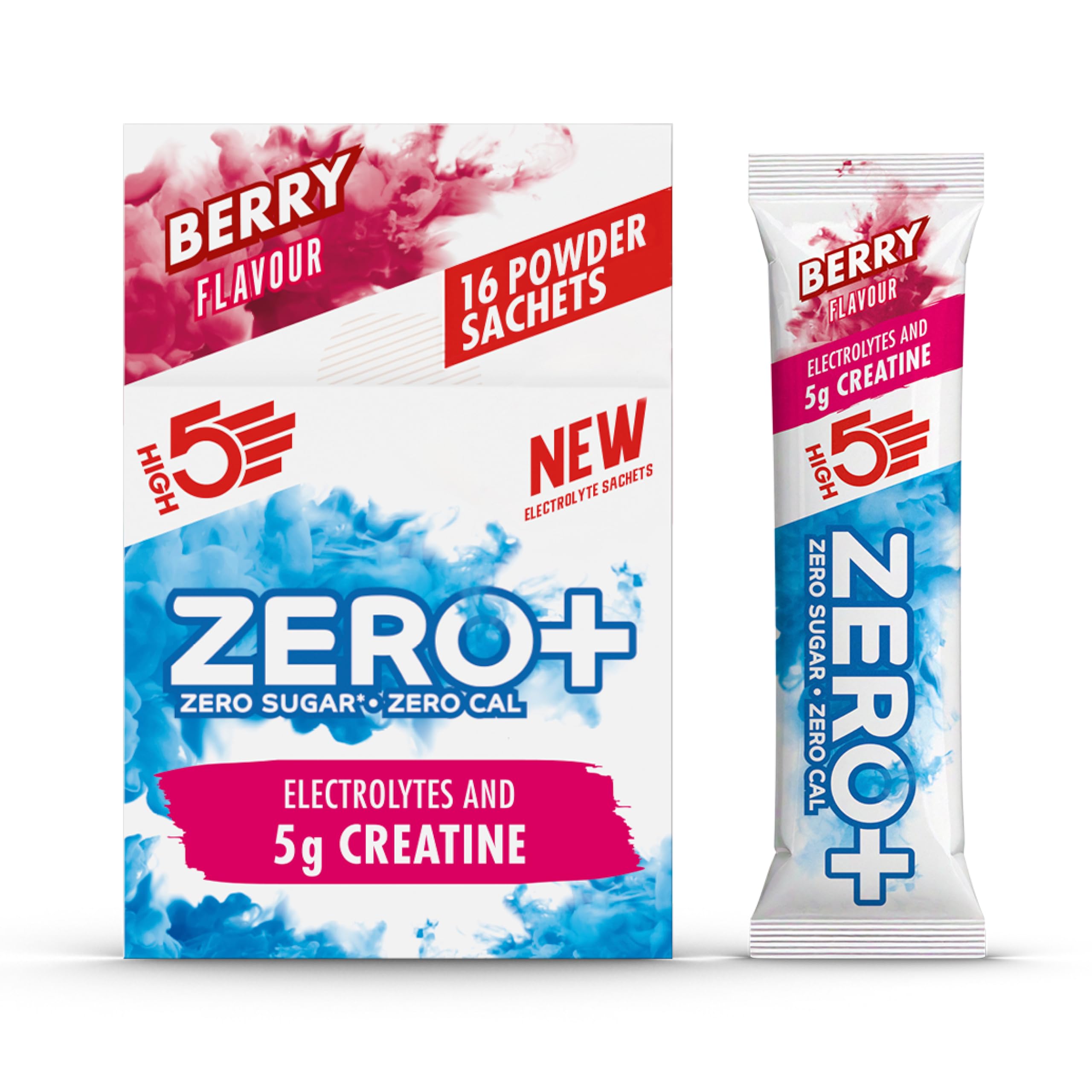 High5 Zero+ Electrolytes And Creatine Berry 16 Sachets