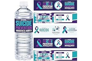 Suicide Prevention Awareness Party Supplies Water Bottle Labels