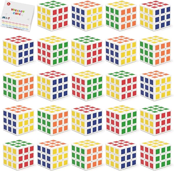 Vdealen Mini Cube Puzzle Party Favors for Kids, 3x3x3 Magic Cube School Rewards & Classroom Prize for Students, Birthday