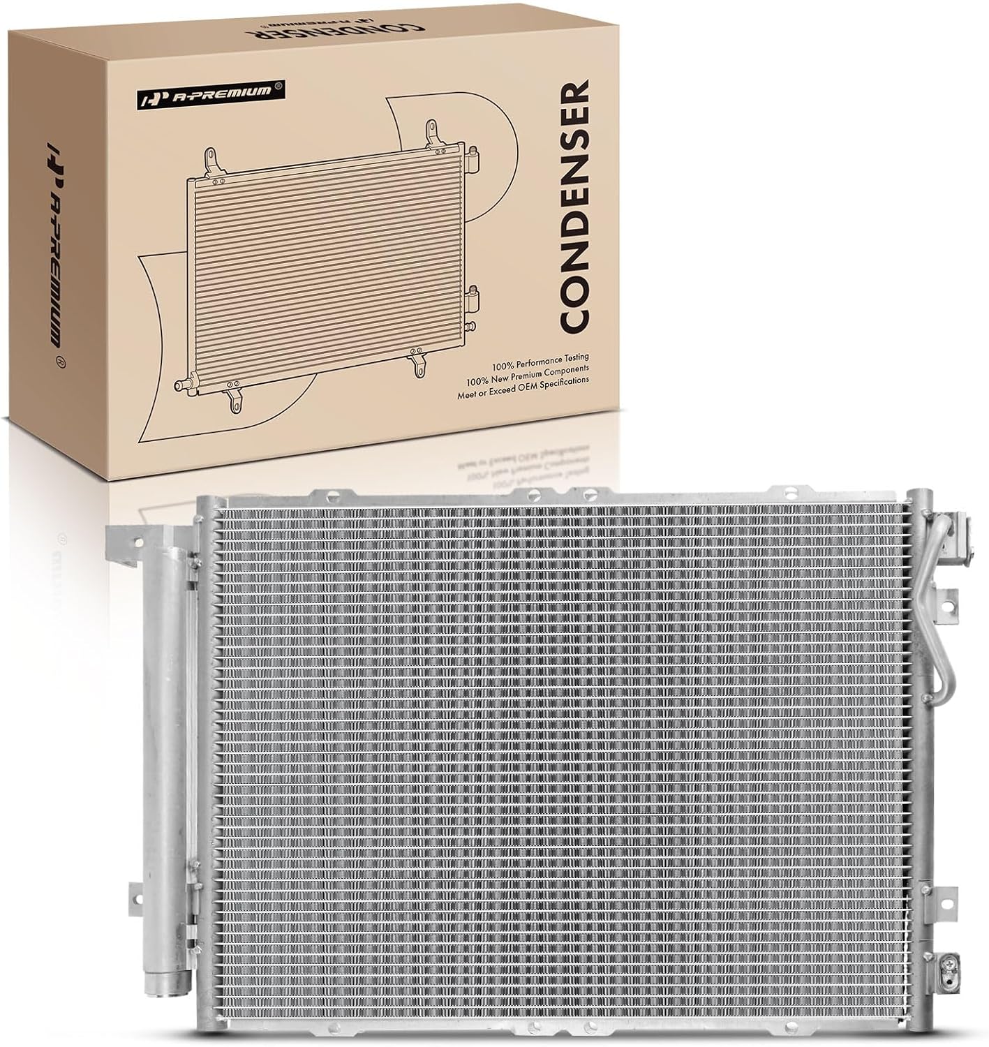 A-Premium A/C Condenser Compatible with 2007 2008 2009 Kia Sorento 3.3L 3.8L