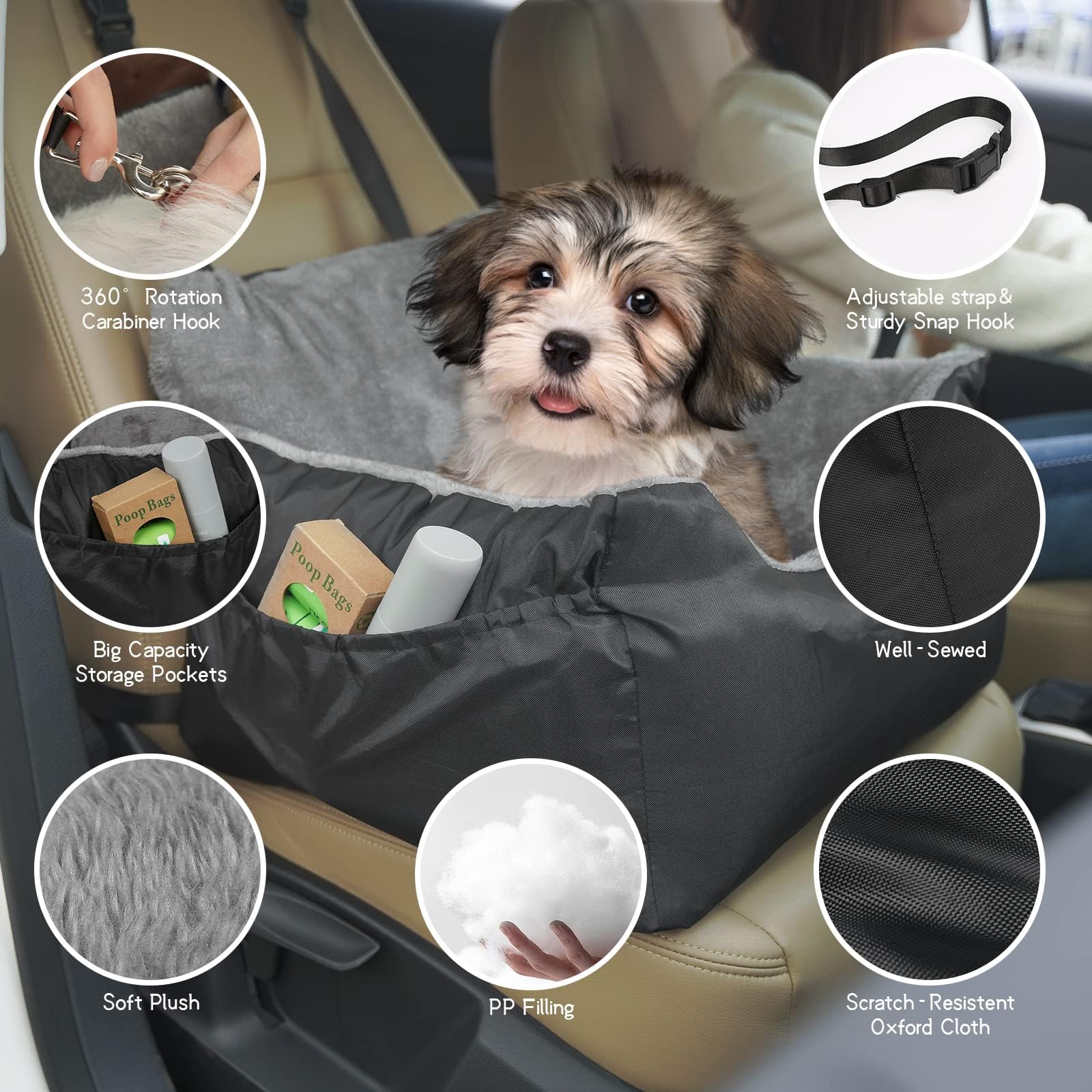 Petsfit Safest Dog Car Seat 2019 Funny Fuzzy Car Seat Pet Car