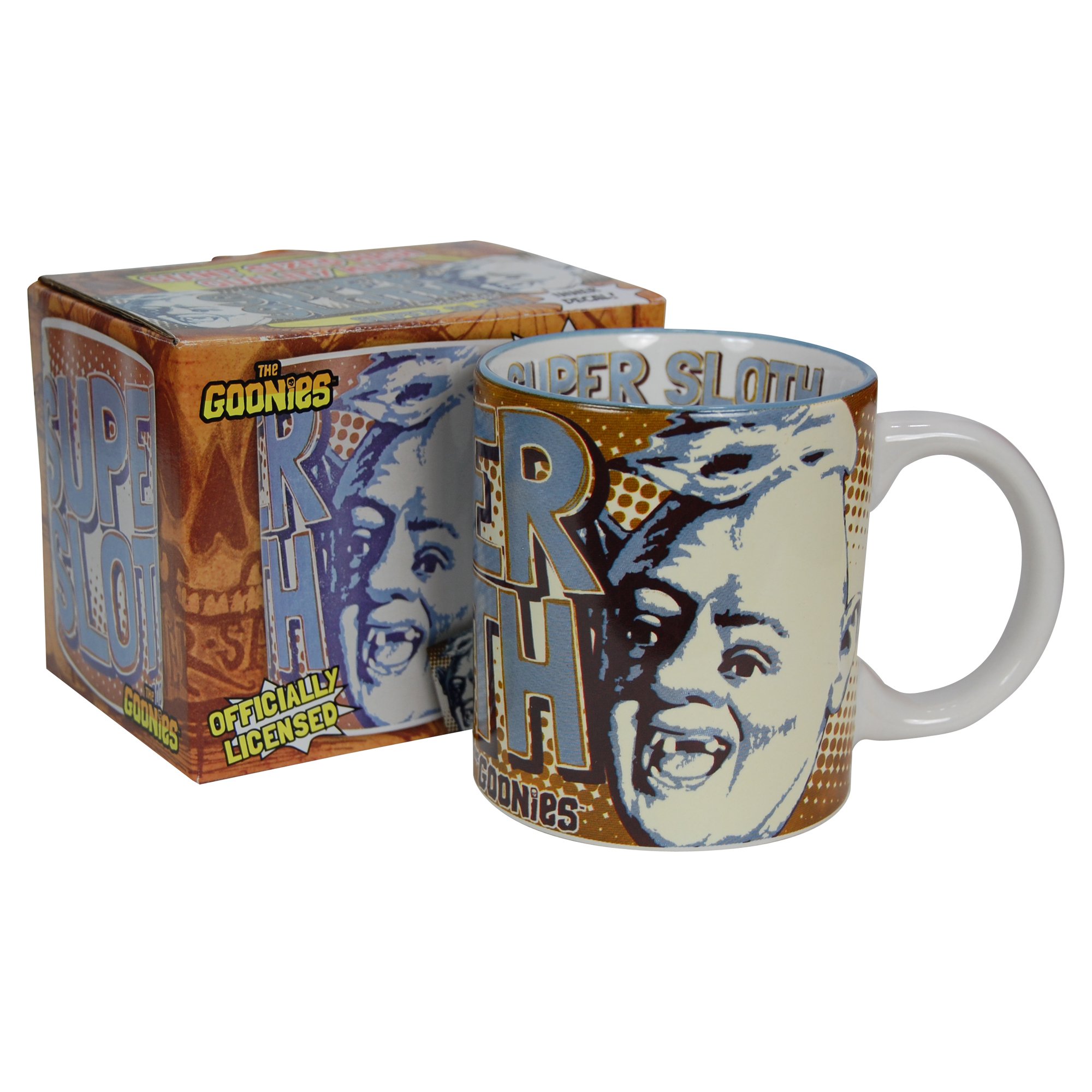 Pop Art Products White Goonies Super Sloth Giant Mug. Hey You Guys Chunk Truffle Shuffle Gift For Him, Ceramic, 250Ml