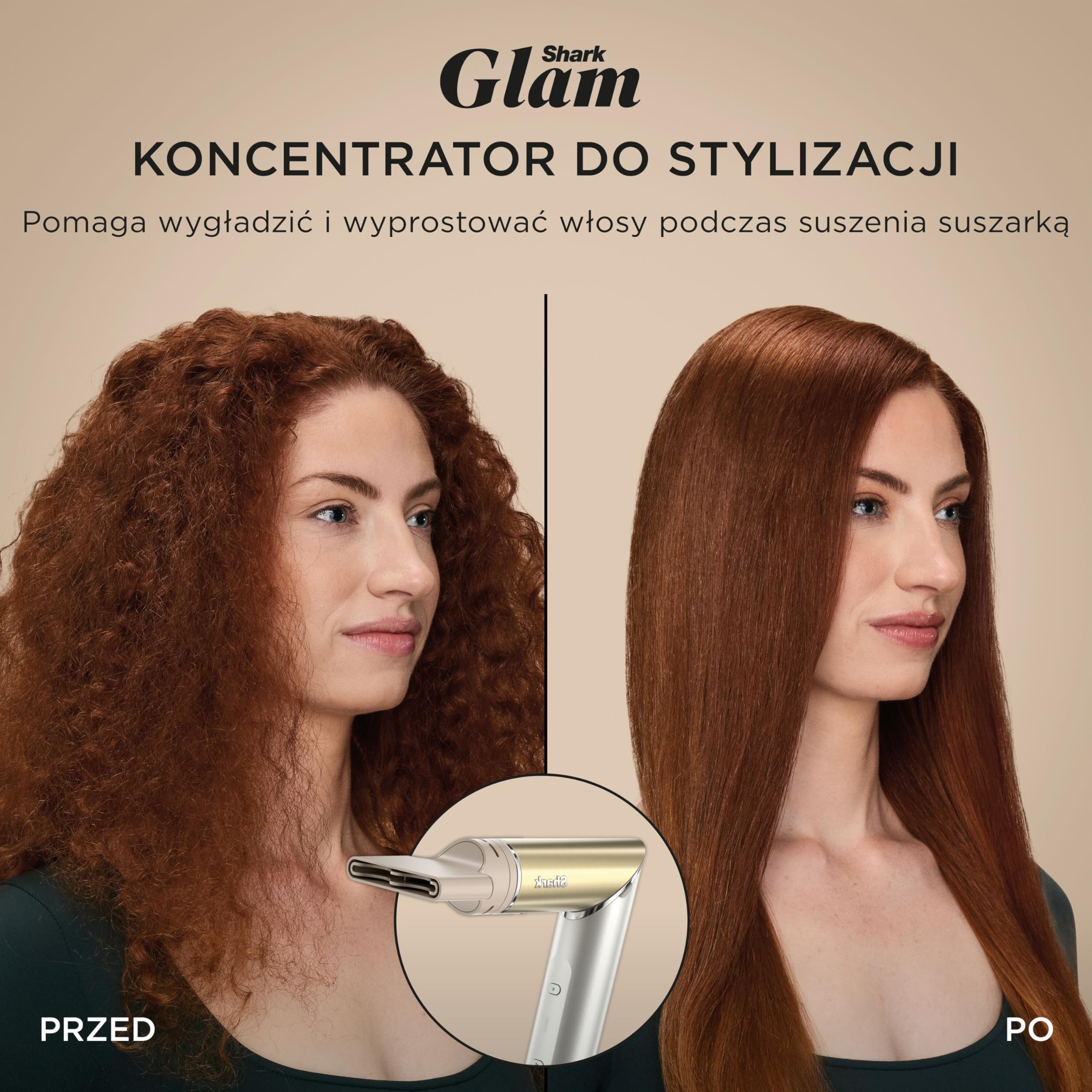 Shark Glam Sleek Straight, Waves & Curls Multi-Styler HD6051SEU