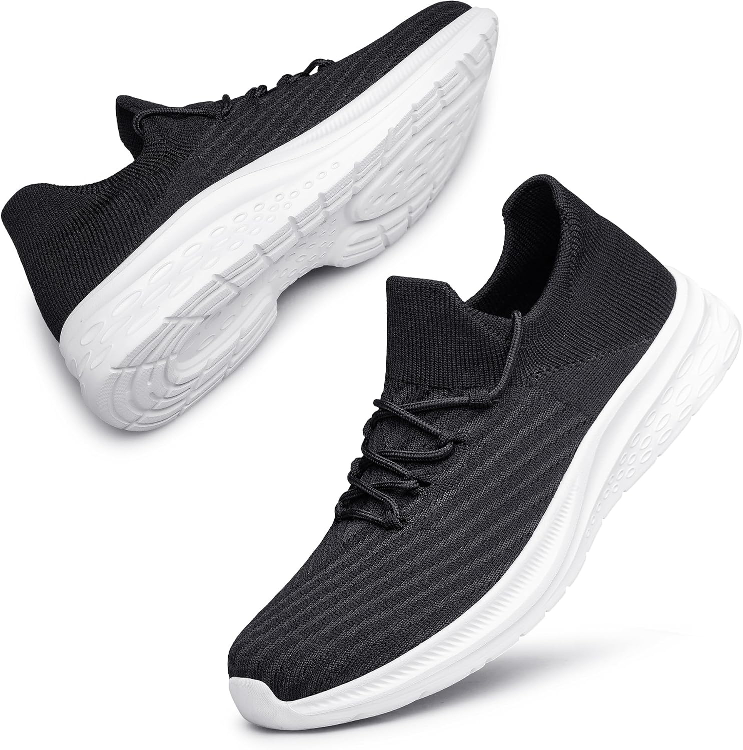 vibdiv Men's Lightweight Sneakers Breathable Casual Walking Shoes Comfortable for Daily Work Gym Travel