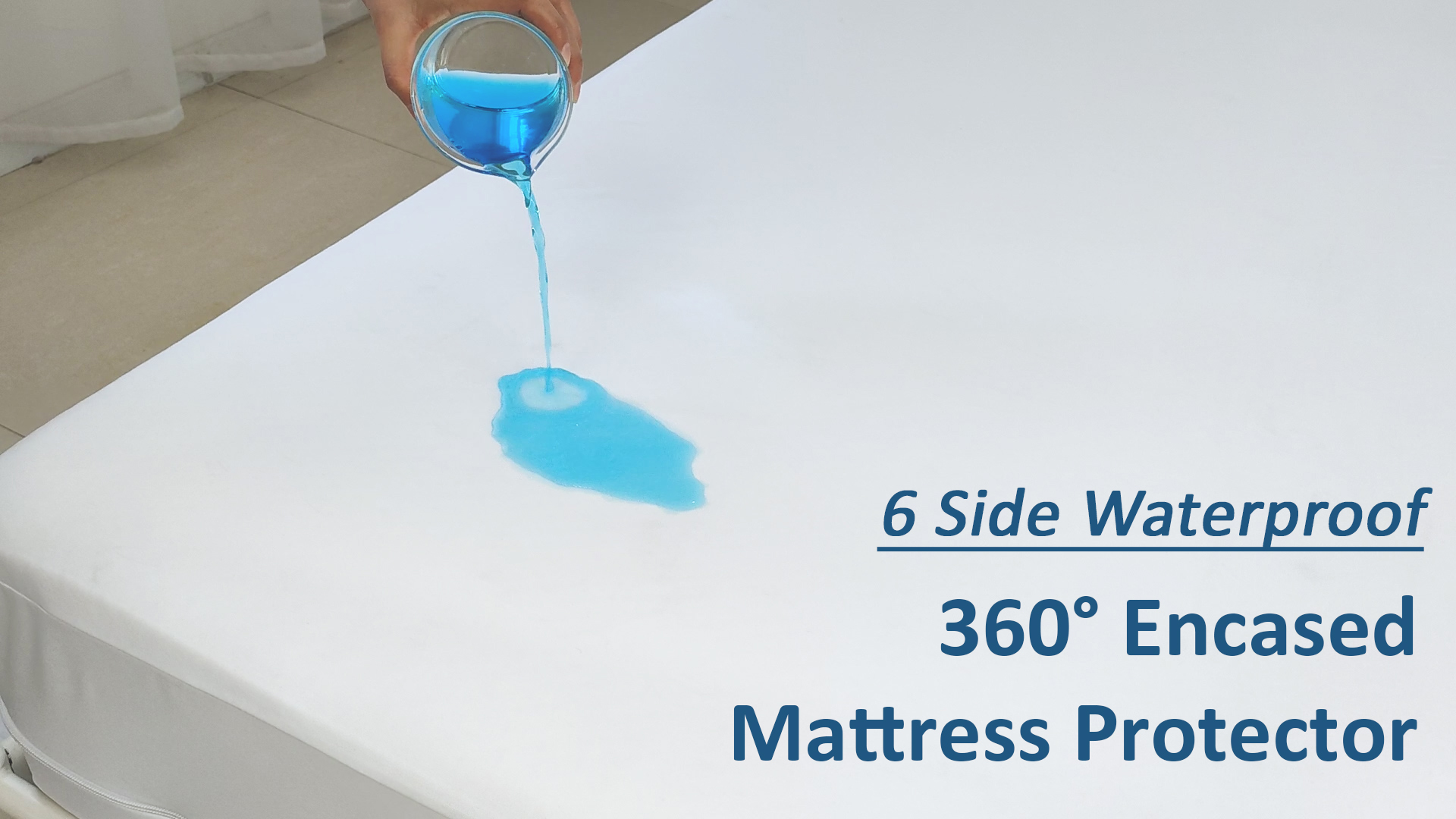 Protección Alérgenos MIA Funda Protectora De Colchón Con Cremallera Completa King Size - Antiácaros, Hipoalergénica, Transpirable Funda Colchon King