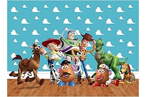 7x5FT Toy Story 4 Photography Vinyl Photo Backdrop for Kids Birthday Party Backdrops Decoration