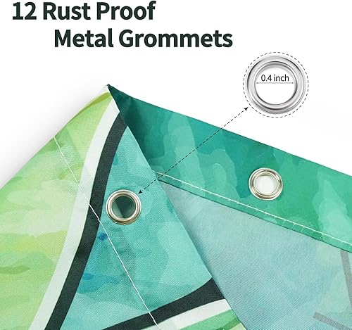 Miniatura 3 de Juego de cortina de ducha de hojas de bosque para baño, juego de cortina de árbol para baño con 12 ganchos decorativos para baño, 72 x 72 pulgadas