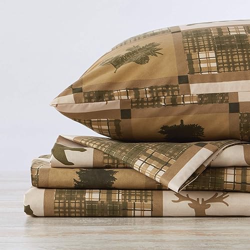 Miniatura 5 de Great Bay Home - Juego de sábanas de microfibra ultrasuave, estampadas, de 4 piezas, cómodas, para cualquier temporada, diseños inspirados en la