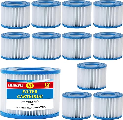 Filtro de spa tipo VI que sustituye a filtros de bañera de hidromasaje, Lay-Z-Spa, Coleman SaluSpa 90352E, 58323E, 58323 bomba de piscina, filtro de
