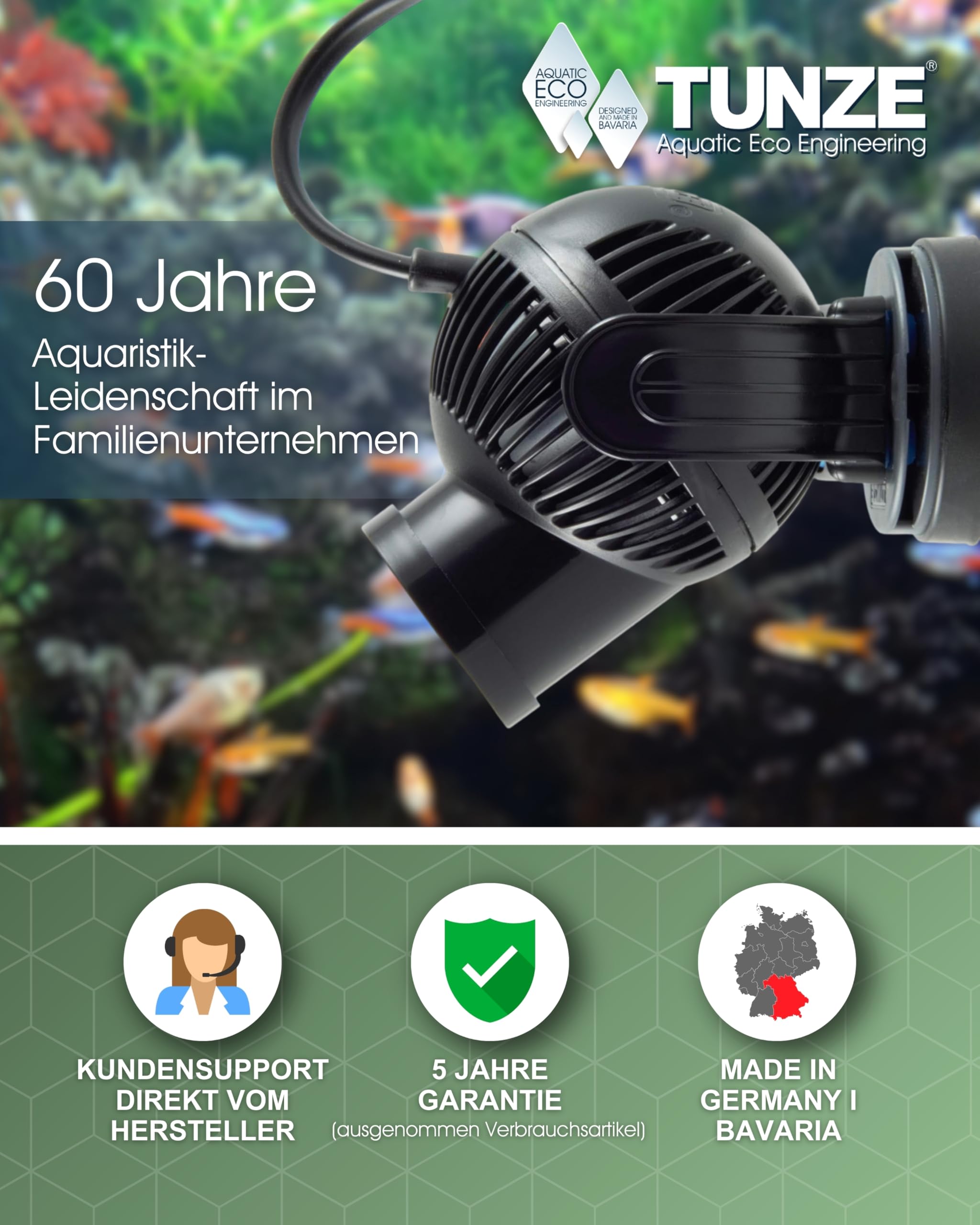 Tunze Aquarienzange 86 cm I langlebige Greifzange für Aquarien zum Heben von Gegenständen bis 2 kg I Aquarienpflege-Zange aus eloxiertem Aluminium I Zubehör für Süßwasseraquarien