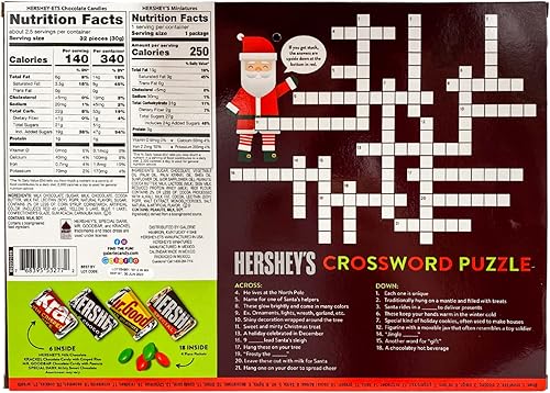 Miniatura 2 de Hershey Calendario de Adviento en miniatura con caramelos surtidos cuenta regresiva 2022 para Navidad 24 días paquete de 2