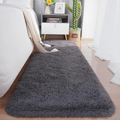 Chicrug Soft Runner Rugs for Bedroom Living Room Plush Fluffy