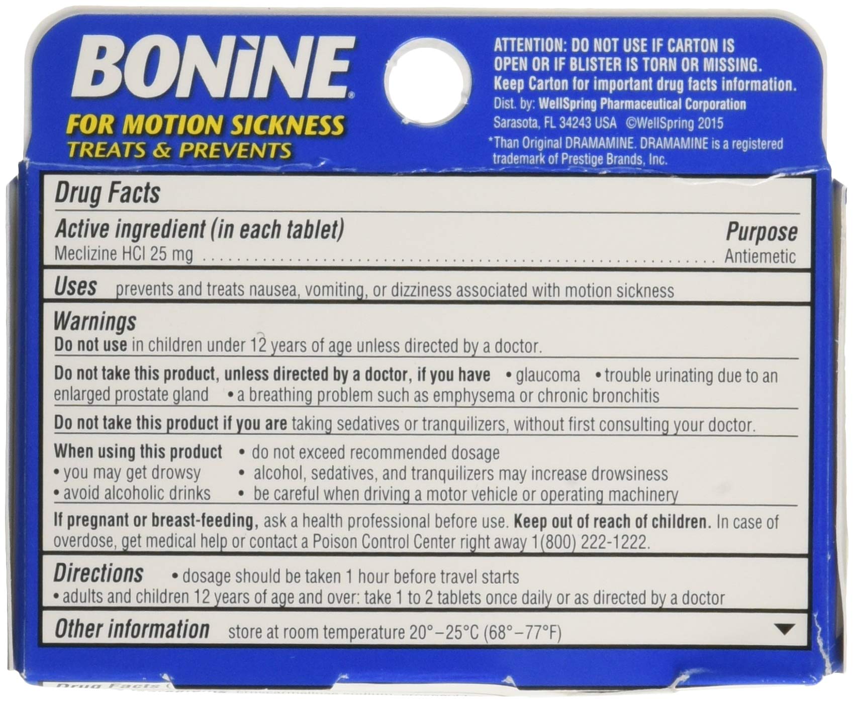 Bonine Motion Sickness Tablets, Raspberry, 16 Count — Amazon image 2