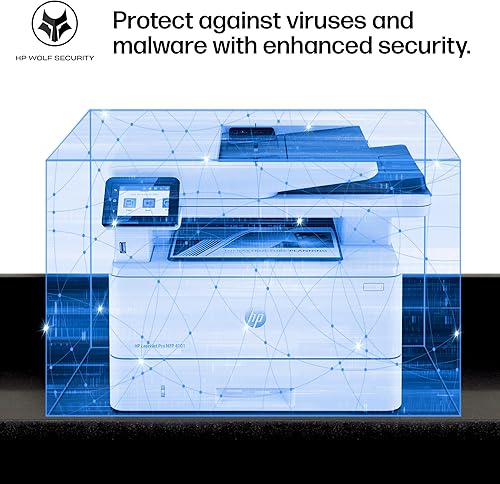 Miniatura 9 de HP Laserjet Pro MFP 4101fdn Impresora en blanco y negro, impresión, escaneo, copia, fax, velocidades rápidas, fácil configuración, impresión móvil,