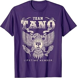 Team Tano Lifetime Member - Tano Name T-Shirt