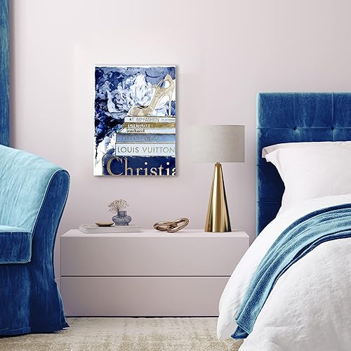 Miniatura 4 de Wynwood Studio Lienzo decorativo para pared con texto en inglés What's On My Mind Navy Custom para decoración del hogar, 20 x 30 pulgadas