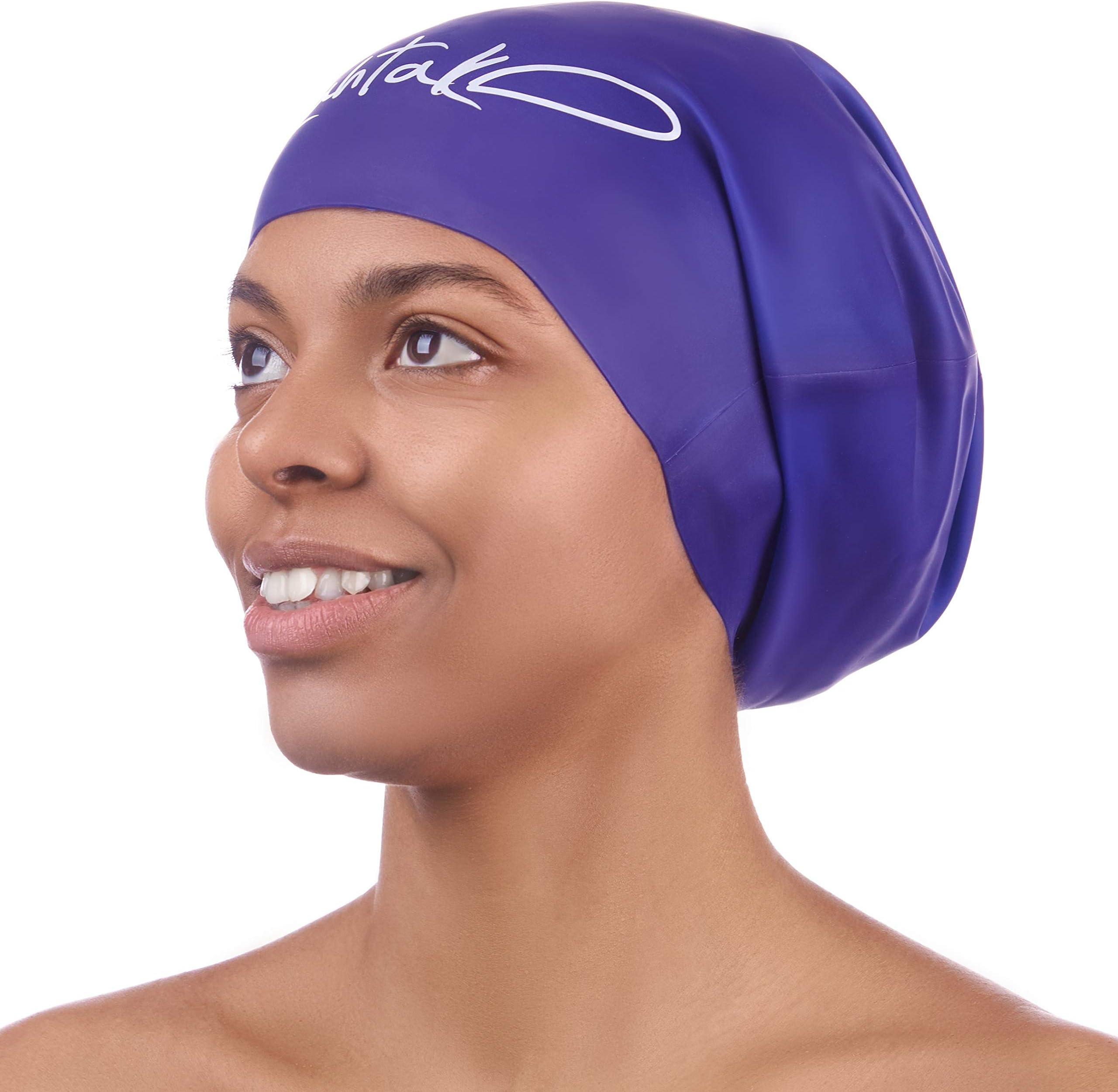 Large Swim Cap for Long Hair - Waterproof Durable Silicone Swimming Cap for Braids, Dreadlocks, Weaves, Afros, Curls – Swim Caps for Women & Men – Anti-Leak Seal for Pool, Beach, Laps & Water Workouts
