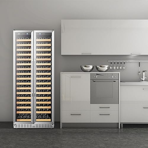 Miniatura 8 de Lanbo Enfriador de vino negro de una sola zona con capacidad de 289 botellas