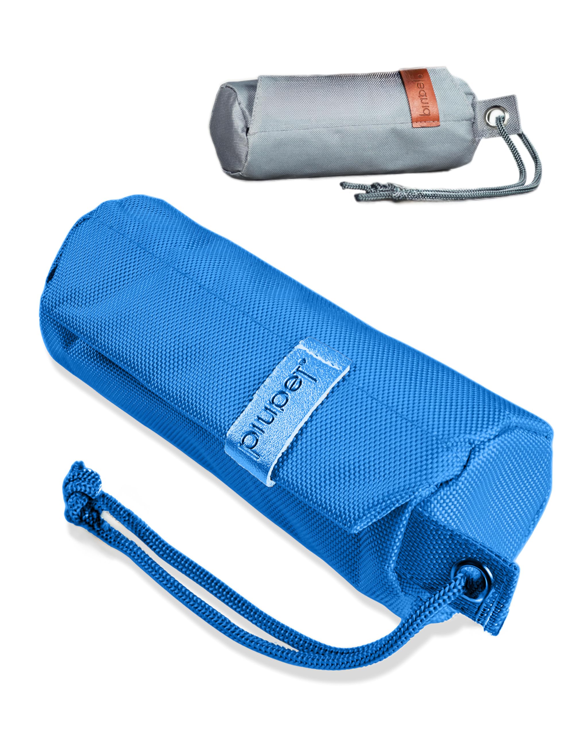 PiuPet® Dog training dummy I 250g filling quantity I Food bag for dogs I Fillable retrieval dummy I Training dummy for treats for dog training I Blue