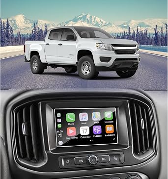 for 2018-2021 2022 2023 Chevy Colorado W/T MyLink 7 Inch Tempered Glass Screen Protector 9H Hardness Anti-Glare Accessories LCD TouchscreenNot for 8 Inch