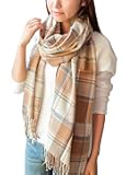 Women's Fashion Long Shawl Big Grid Winter Warm Lattice Large Scarf