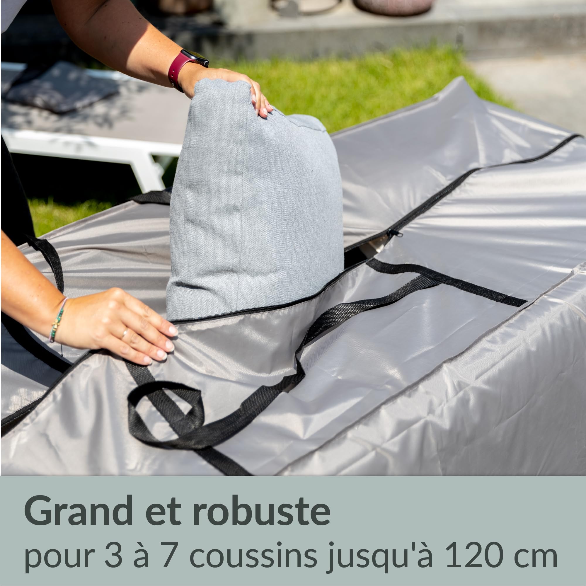 Borsa Impermeabile Per Cuscini Giardino Aipwerer - 125x40x55cm, Tessuto Oxford 600D, Per Esterni E Alberi Di Natale