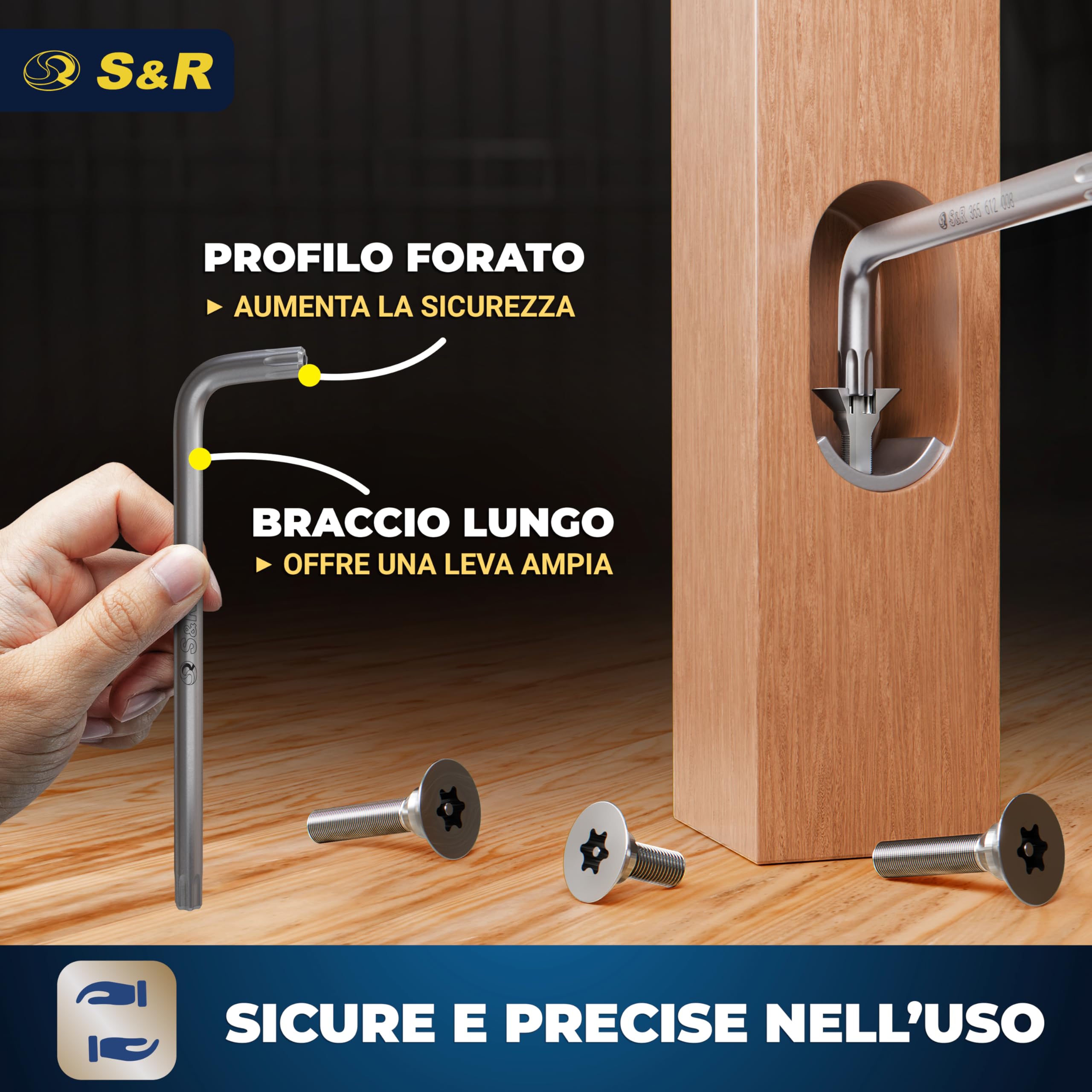 Toolwiz Set Di 14 Chiavi A Brugola A T Con Impugnatura A T Set Di Chiavi Esagonali Portatili SAE E Metriche CR-V Set Di Set Brugole In Acciaio Per 4S Negozio Di Riparazione Di Moto Meccanici