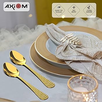 Amazon.co.jp: AXIOM ゴールデンスプーン ステンレススチール