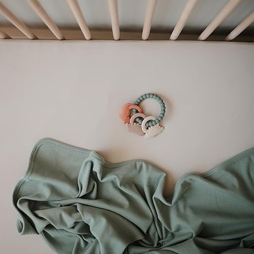 Miniatura 4 de mushie Anillo de dentición de dinosaurio de silicona de juguete